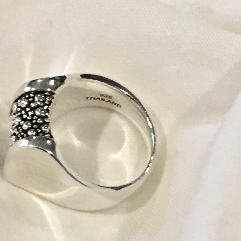 MICHAEL DAWKINS Starry Night Sterling Silver Ring Sz 8 - Picture 6 of 15